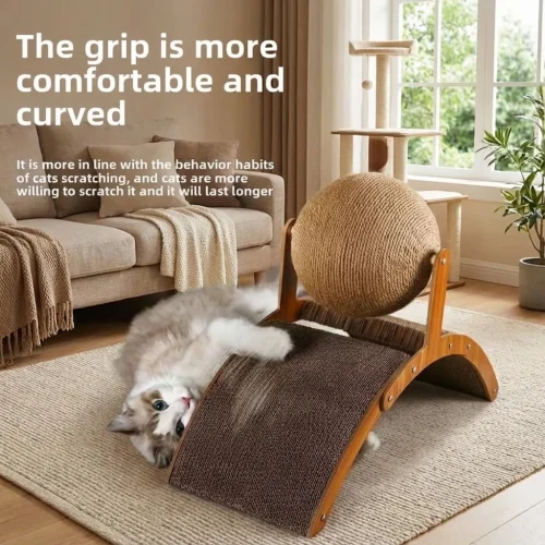 Wooden 2 in 1 Cat Scratcher Ferris Wheel