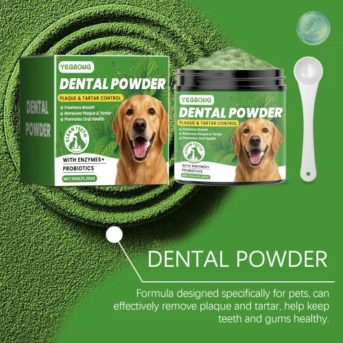 Dog Teeth Cleaning Powder - Gentle Dental Care for Pets - Pet Dental Health