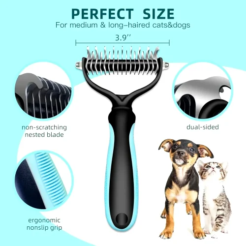 Pet Cat Hair Removal Comb Brush