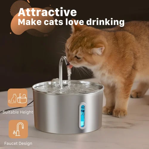 2.2L PET Drinking Fountain Automatic Stainless Steel