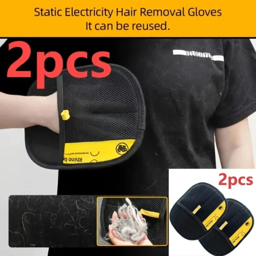 2-Piece Pet Hair Removal Gloves Hair Control Care Tools